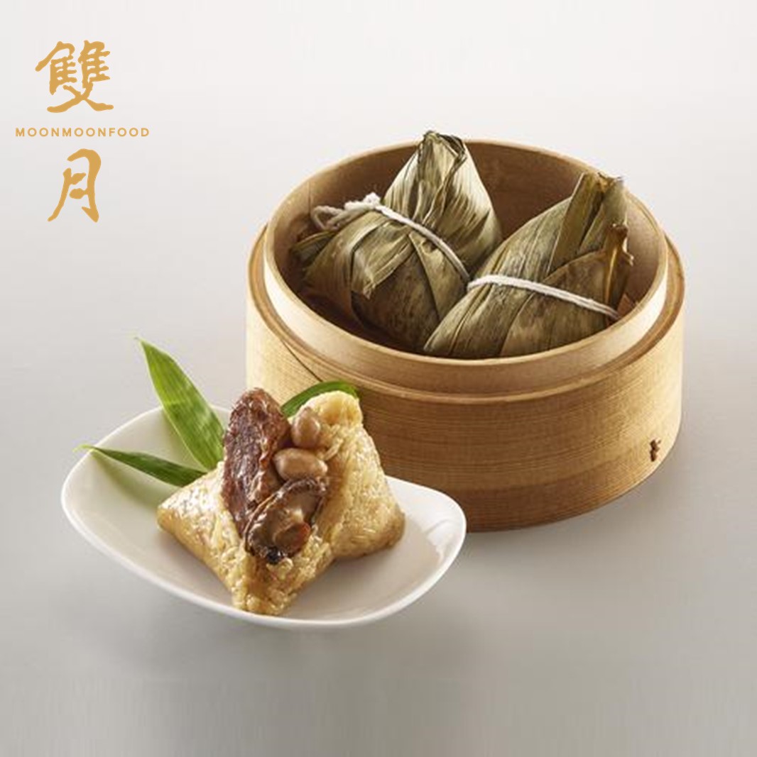 雙月Ｘ五路財神一口鮑魚粽